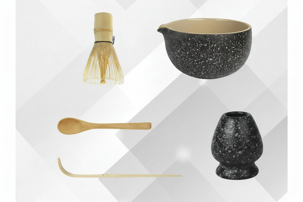 Matcha Set Schwarz